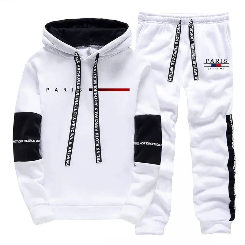 Mens Tracksuit Print Casual Sweatshirts Sportswear Outdoors Sports Jogging Ohberri