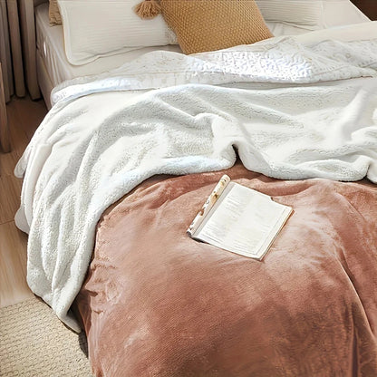 Sherpa Fleece Bed Blanket Twin Size Super Soft Fuzzy Ohberri