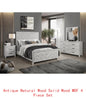 Modern Twin 4PC Storage Bedroom Set, Natural Wood Finish - Ohberri