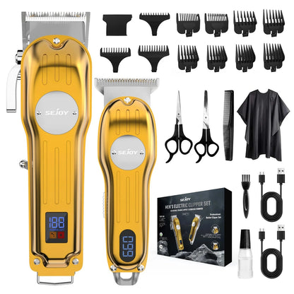 Professional Combo Kits Hair Clipper Electric Hair Trimmer Set For Men Ohberri