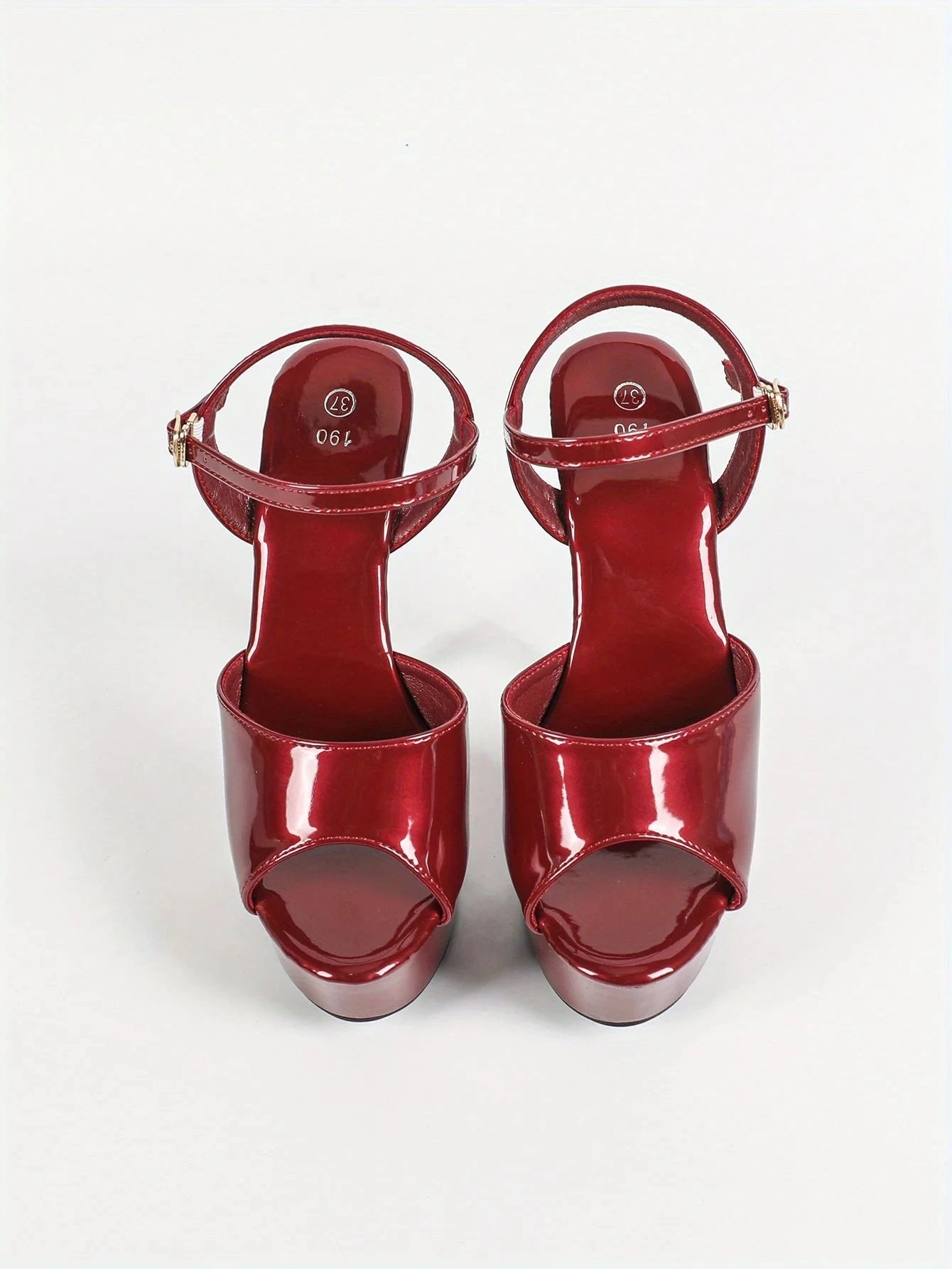 Leather Slim High-heel- Khaki Color Ohberri