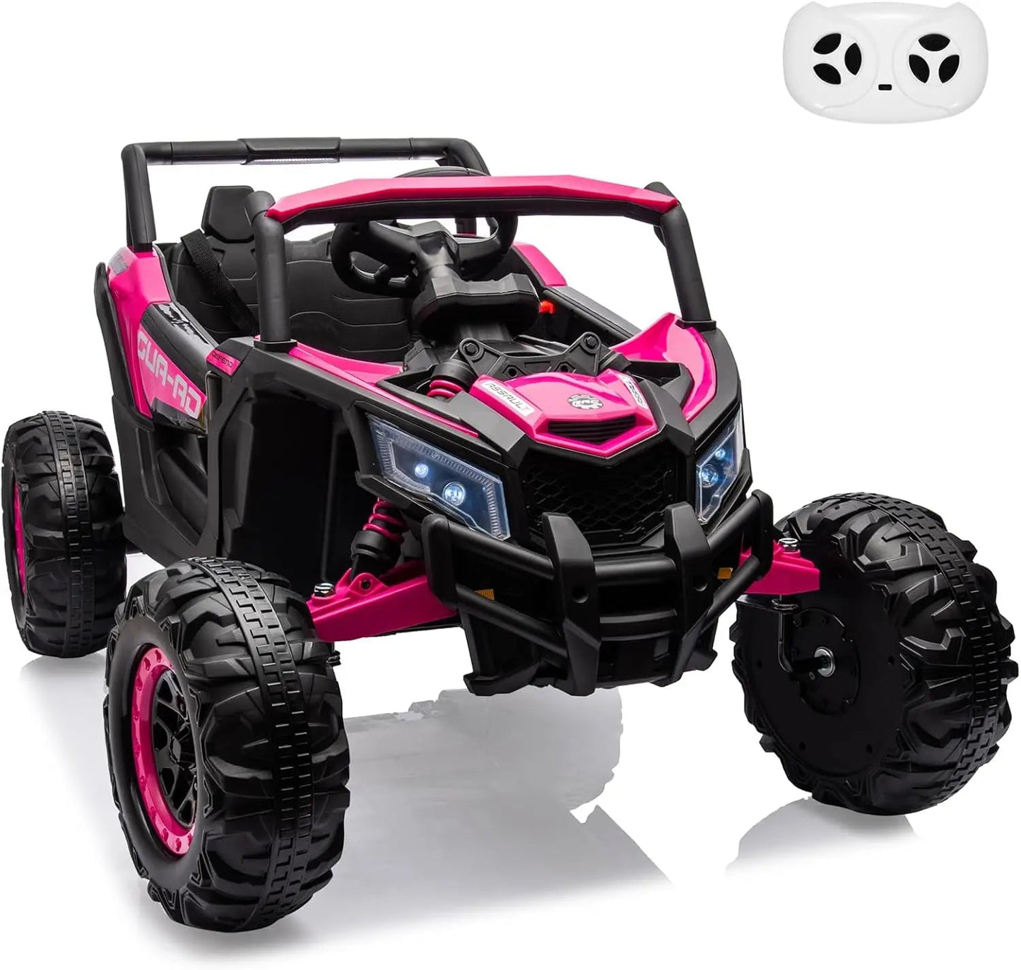 2 Seater Ride On Car, 24V Kids Ride On UTV Car w/Remote Control Ohberri