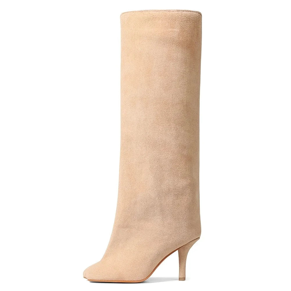 Women's Suede Knee High Boots Ohberri