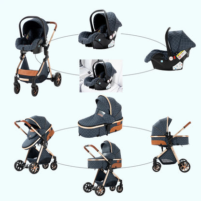 3 in 1 Baby Stroller - Ohberri