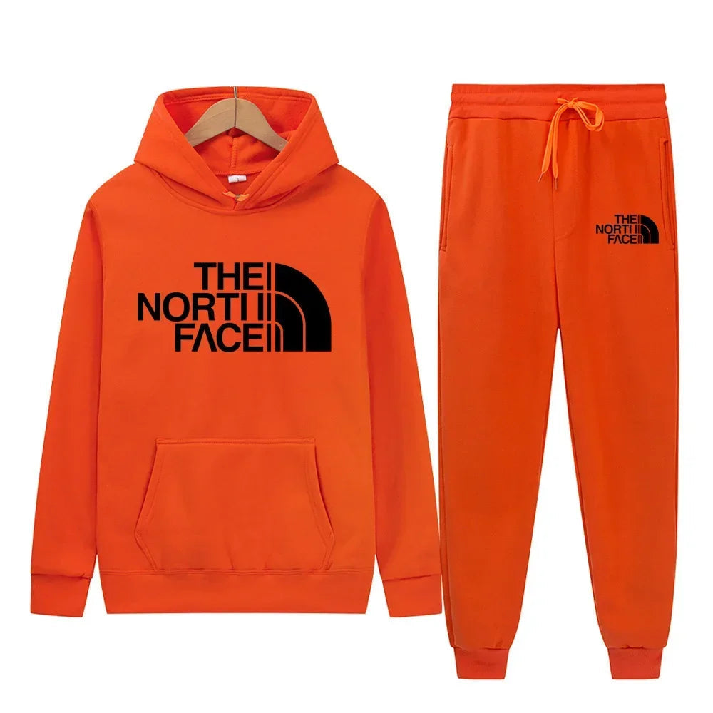 Men Tracksuit Hoodies + Pants 2Pcs Sets Ohberri