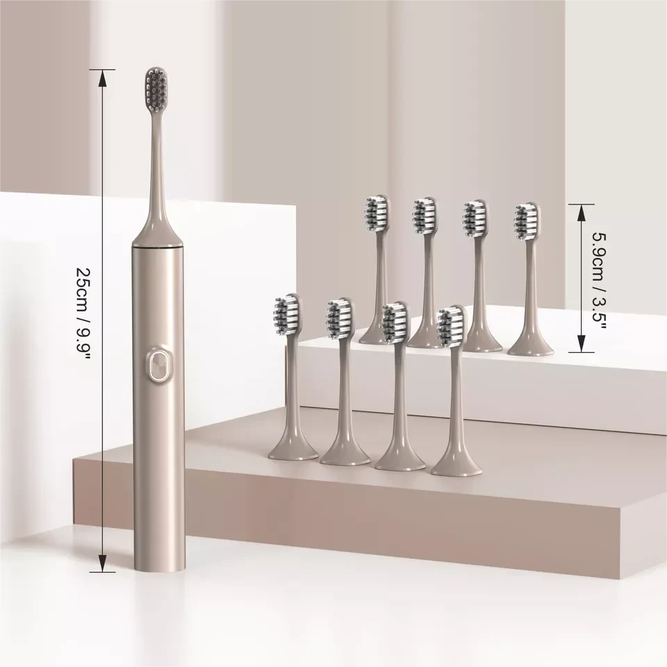 Electric Toothbrush with 8 Brush Heads for Adults Rechargeable Ohberri