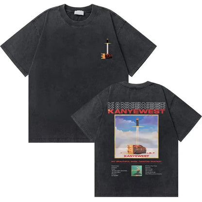 Washed Vintage Graphic T-Shirt Ohberri