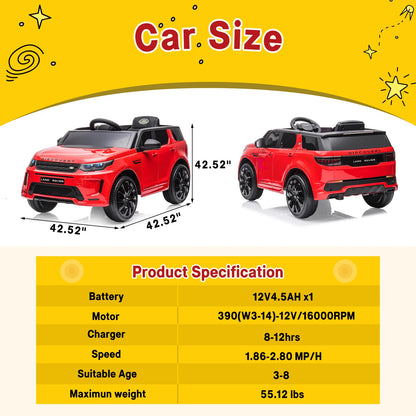 12V Power Battery Electric Vehicles w/Parent Remote Control, MP3 Player - Ohberri