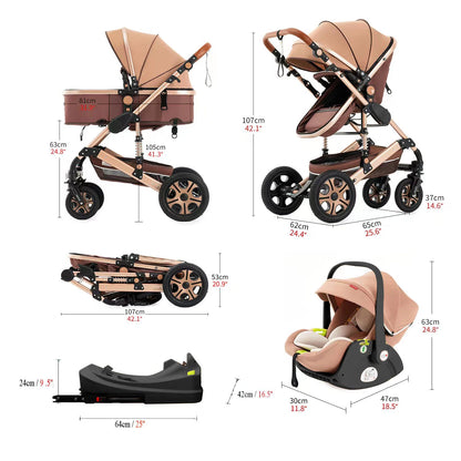 3 in 1 Stroller - Ohberri