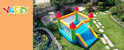 12*9*8ft Bounce House With Blower - Ohberri