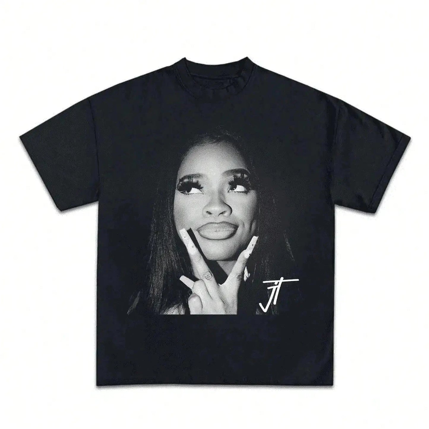 Jt Signature Graphic T-Shirt Crew Neck Short Sleeve Ohberri