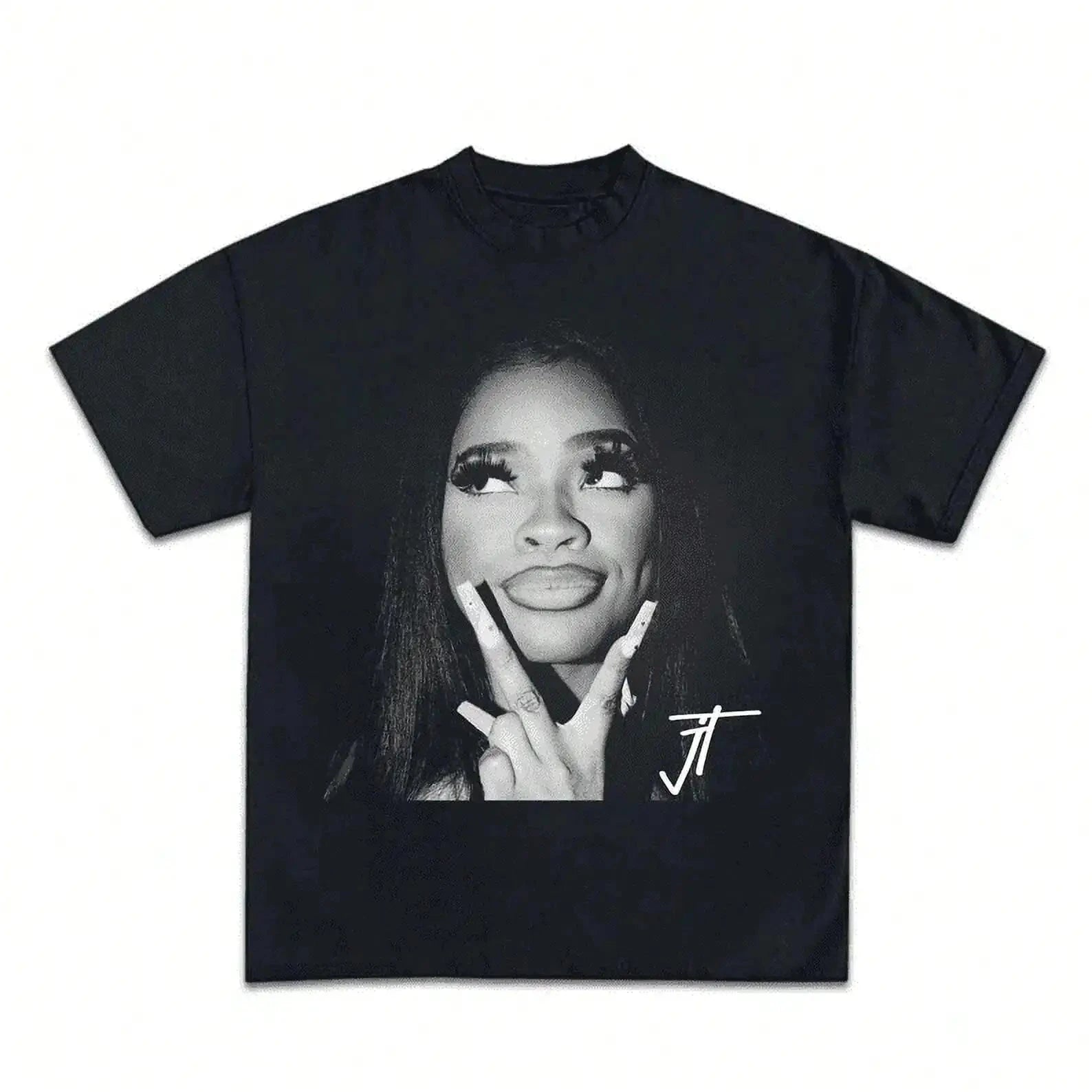Jt Signature Graphic T-Shirt Crew Neck Short Sleeve Ohberri