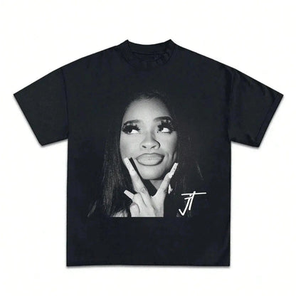 Jt Signature Graphic T-Shirt Crew Neck Short Sleeve Ohberri