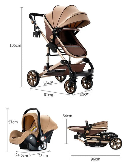 3 in 1 baby  stroller - Ohberri