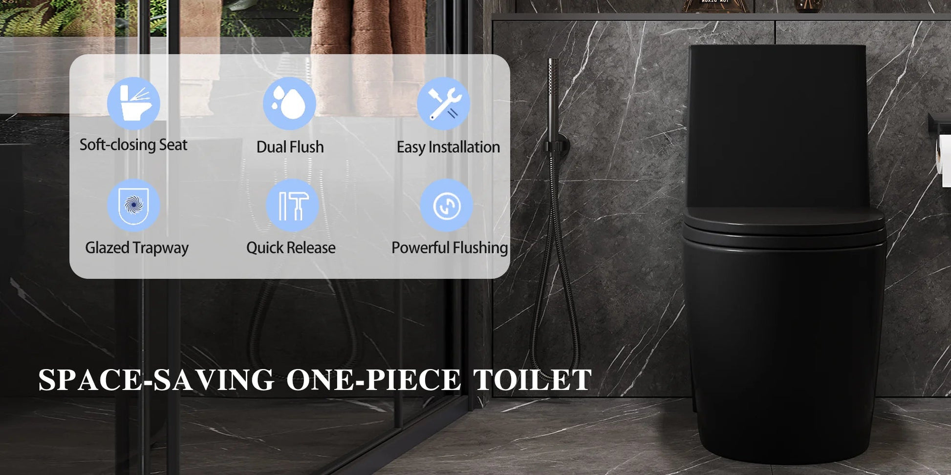Dual-Flush, Water-Saving Elongated Ohberri