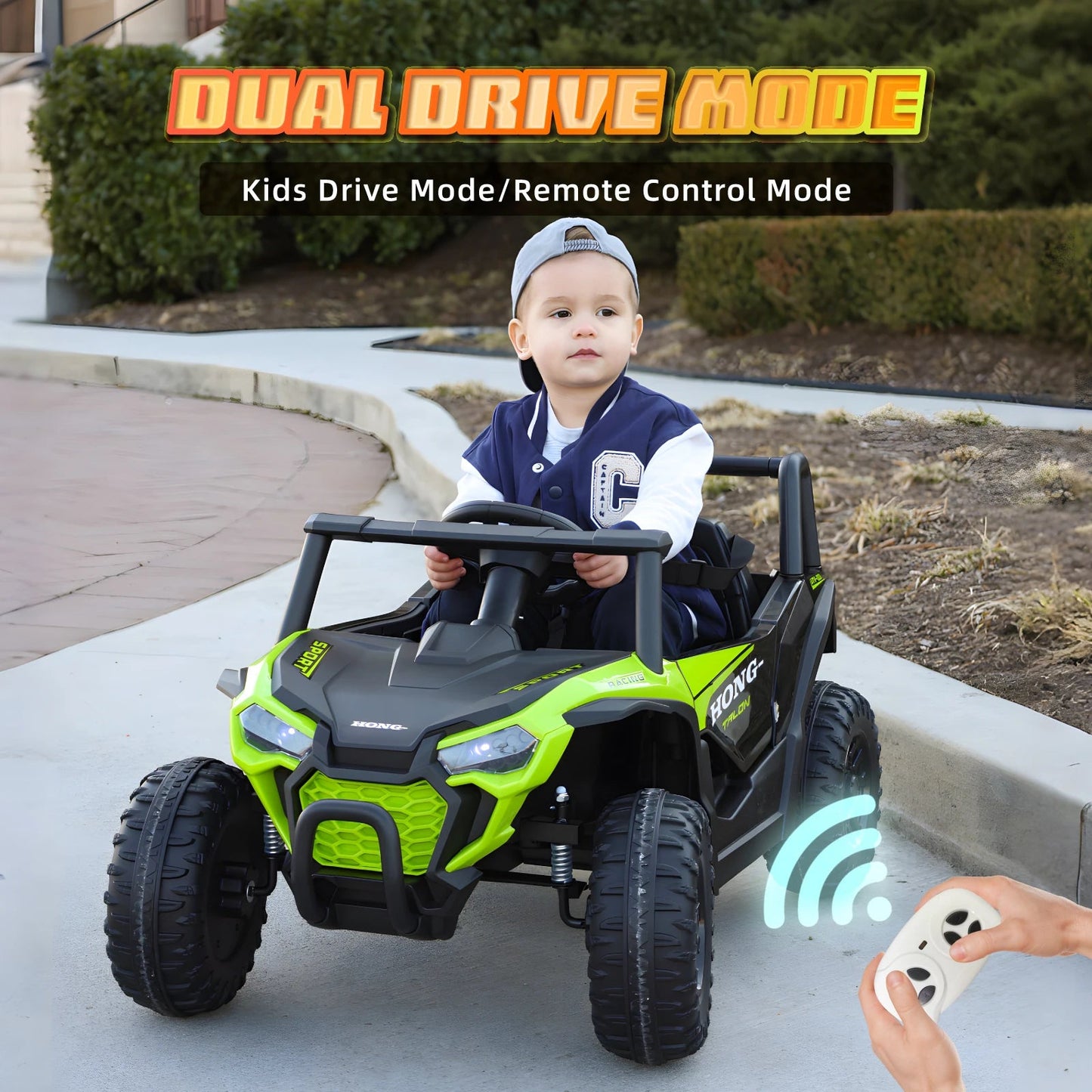 12V Kids UTV Car Electric Ride on Toy Battery ATV Vehicle w/ Remote Control LED Ohberri