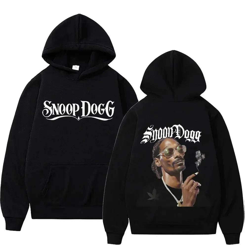 Pullover Snoop Dogg Graphic Hooded Sweatshirt Ohberri