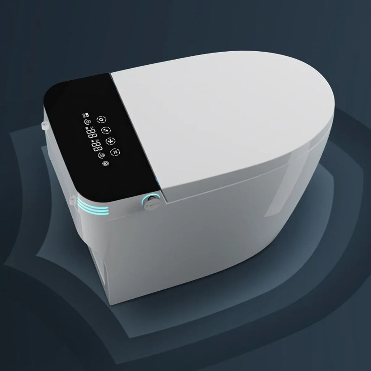 Smart Toilet with Heated Bidet Seat, toilet with bidet built in, AUTO Open/Close Lid Ohberri