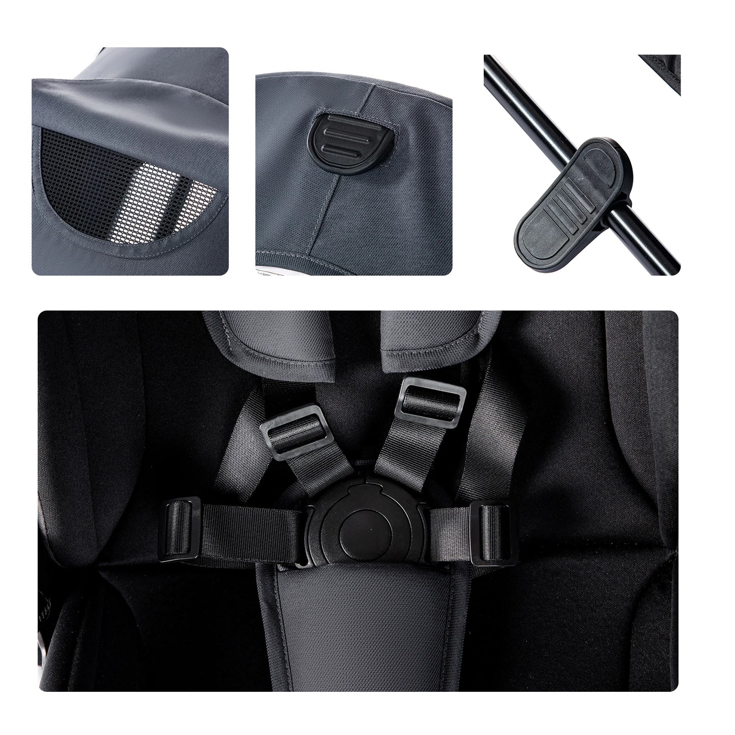 Baby Stroller Reversible Seat with Bassinet Mode - Ohberri