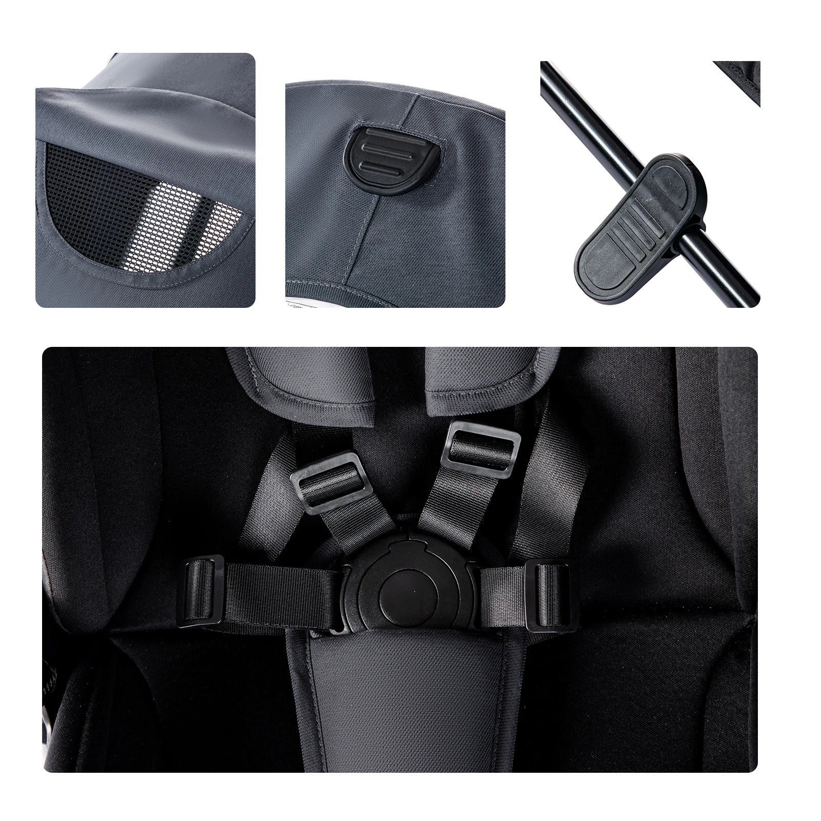 Baby Stroller Reversible Seat with Bassinet Mode - Ohberri