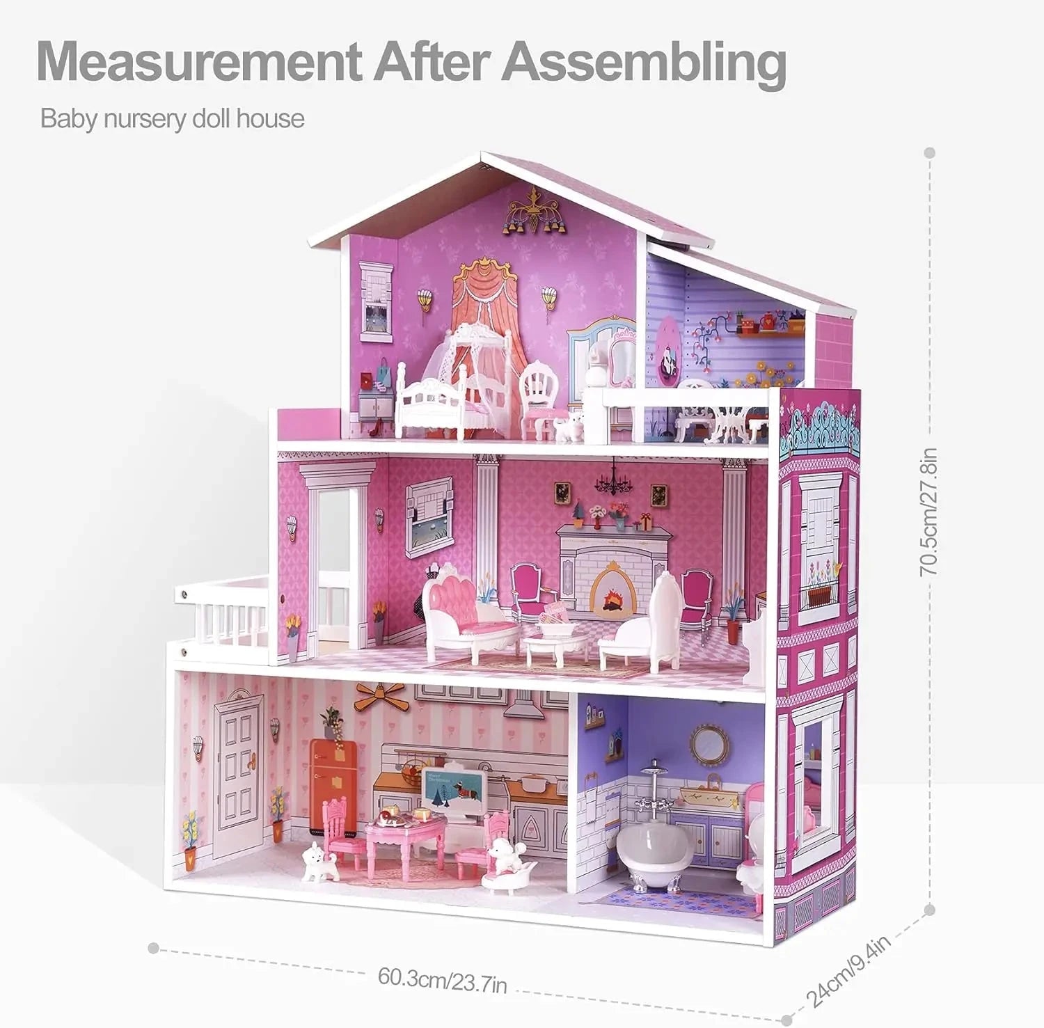 Victoria Wooden Dollhouse Ohberri