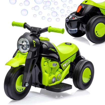 Motorcycle, 6V Battery Powered Electric Motorbike With LED Headlights Ohberri
