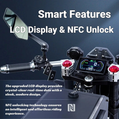 M10 Electric Bicycle 5000W*2 Dual Motor 72V50AH Electric Bike Ohberri