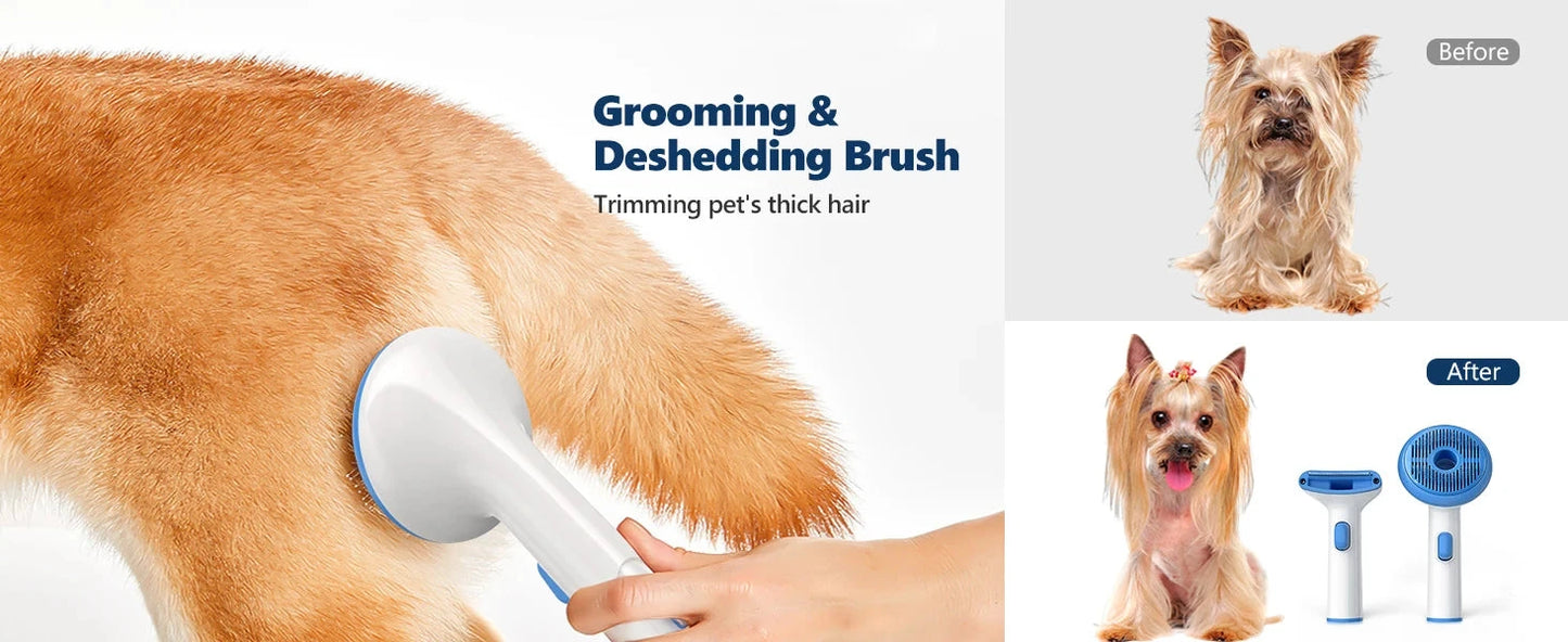 Grooming Kit with 2L Vacuum Suction 99% Pet Hair-Professional with 5 Grooming Tools Ohberri