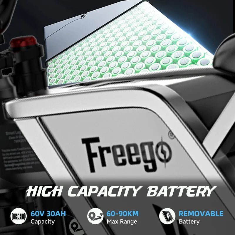 6000W Brushless Gearless Motors 30AH Lithium Battery Speed 90Kmh Electric Dirt Bike - Ohberri