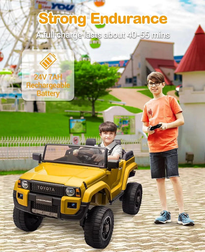 Kids Electric Ride On Car 24V 2-Seater Ride-On Truck with Remote Control Ohberri