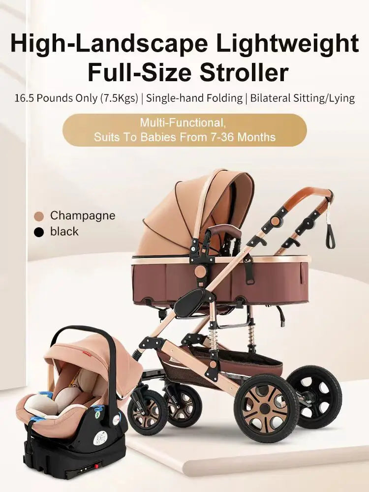 3 in 1 Stroller - Ohberri
