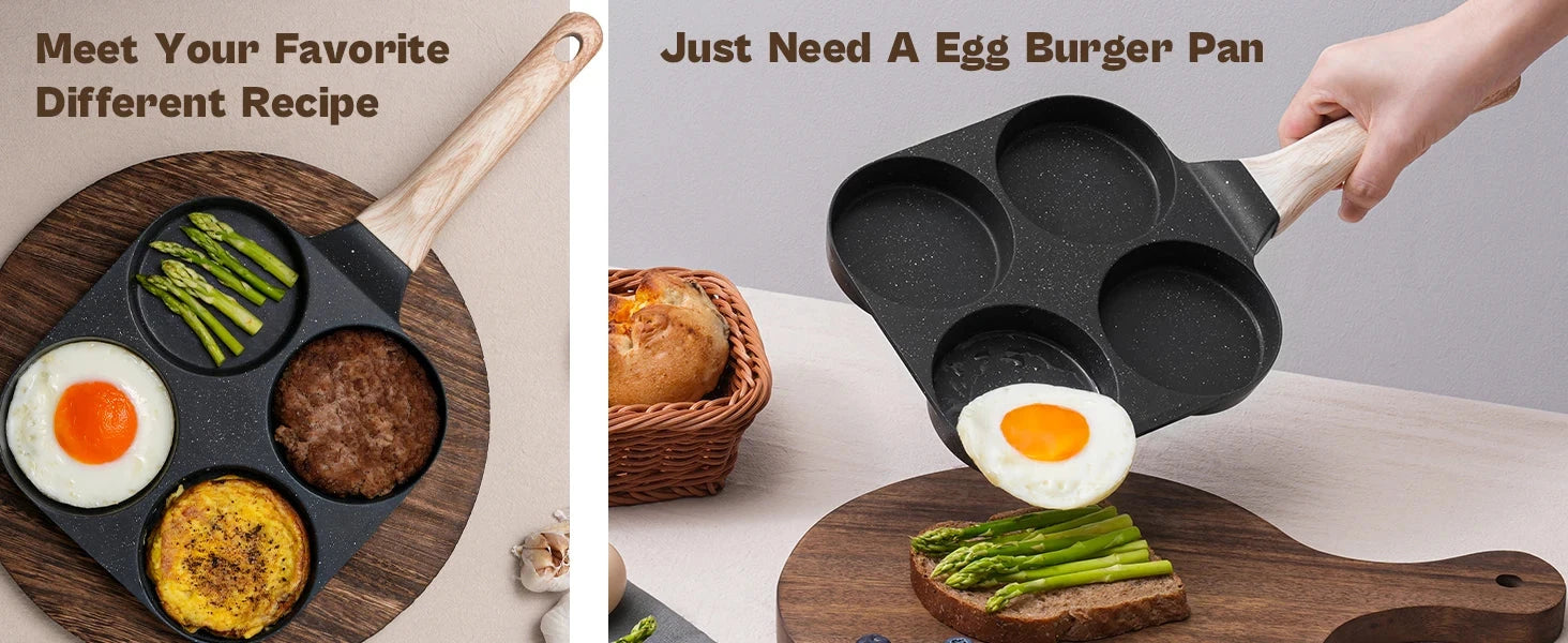 Pots and Pans Set, Nonstick Cookware Sets Black Granite Induction Ohberri