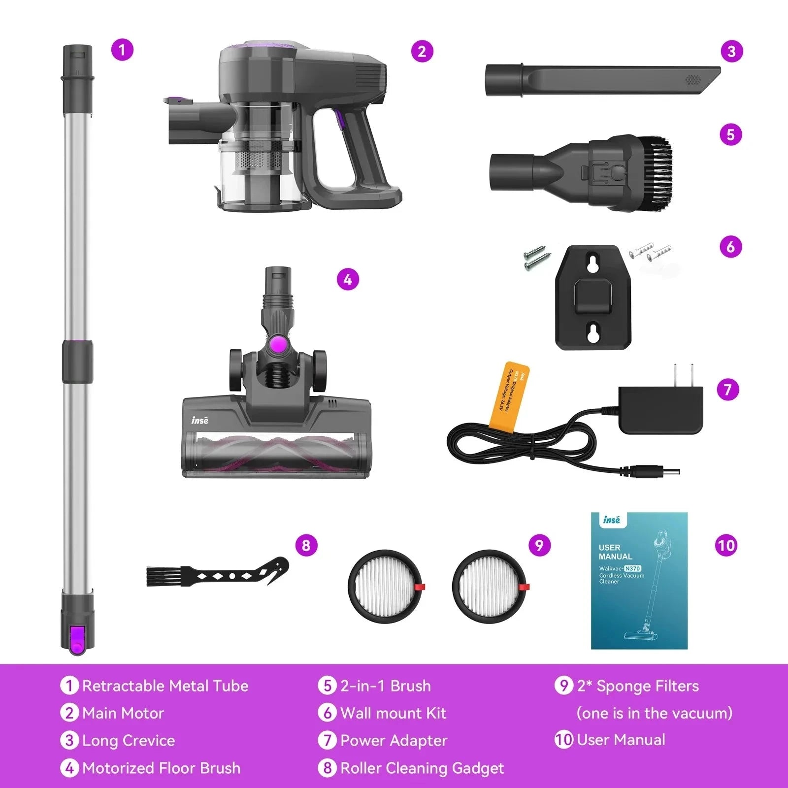 Cordless Vacuum Cleaner Ultra 6 in 1 Lightweight Ohberri