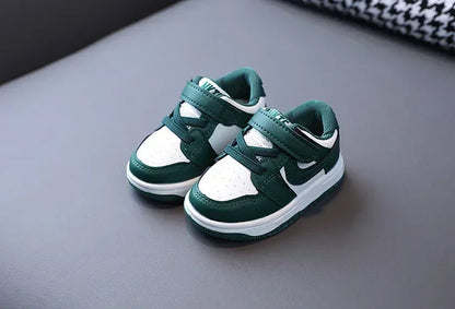 2025 New Toddler Baby Kids Fashion Design Walking Shoes Sneakers White Non-slip Casual Shoes Boys Breathable Outdoor Board Shoes Ohberri