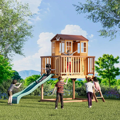 Outdoor Playhouse, Cedar Wooden Ohberri