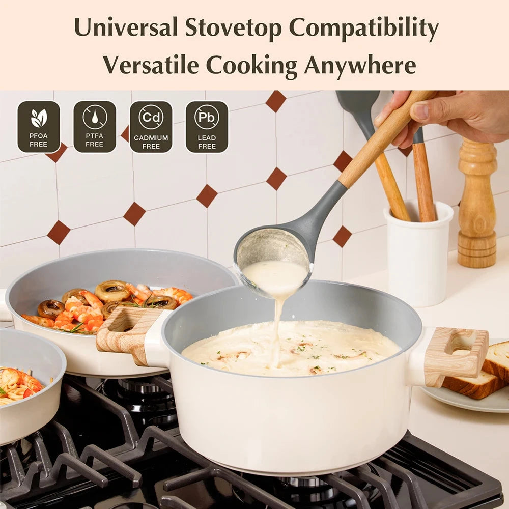 8 Piece Pan and Pot Set with Lid Ohberri