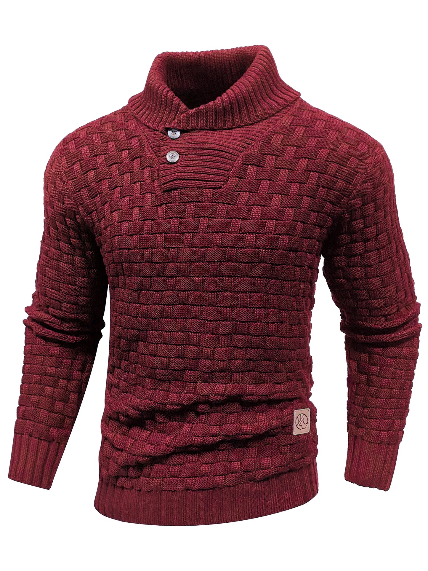 Men’s Knitted Sweater Casual Crew Neck Warm Long Sleeve Pullover