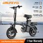 14" Foldable Electric bicycle Peak 500W Motor with 48V 7.5Ah 40 Miles Range 3 Hours Charge Time - Ohberri