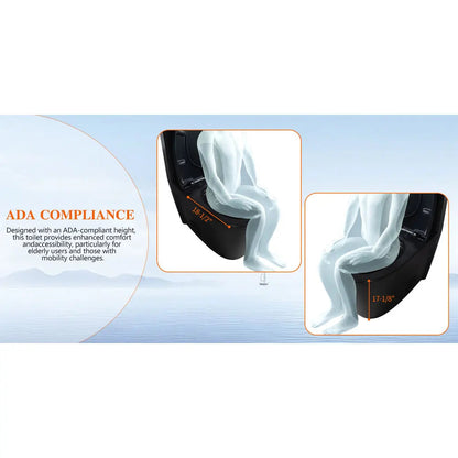 Dual-Flush, Water-Saving Elongated Ohberri