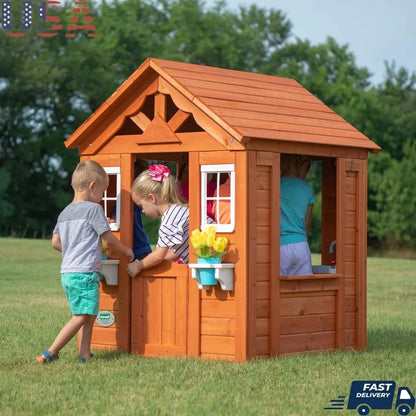Playhouse Cedar Wooden Outdoor Ohberri