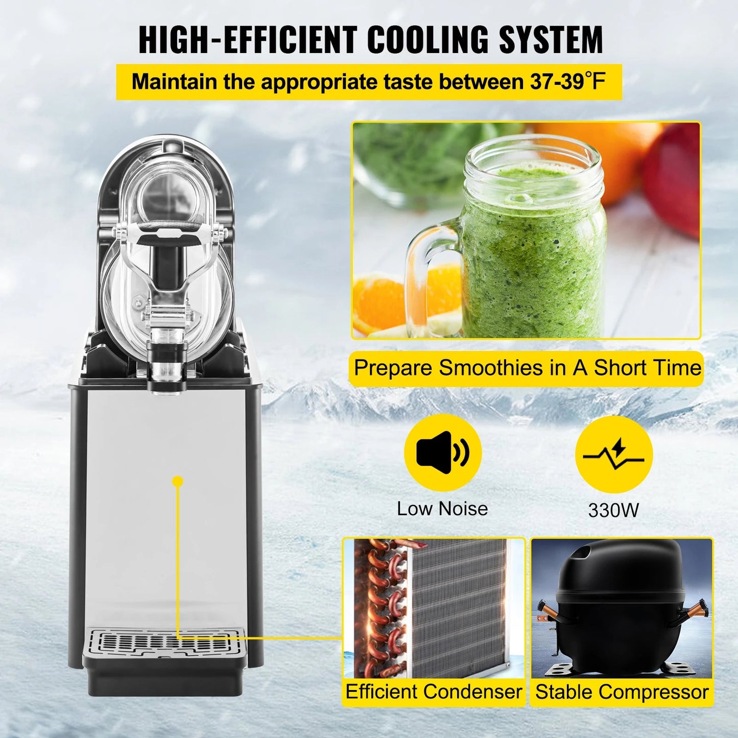 3/6L Jar Commercial Slushie Machine Ohberri