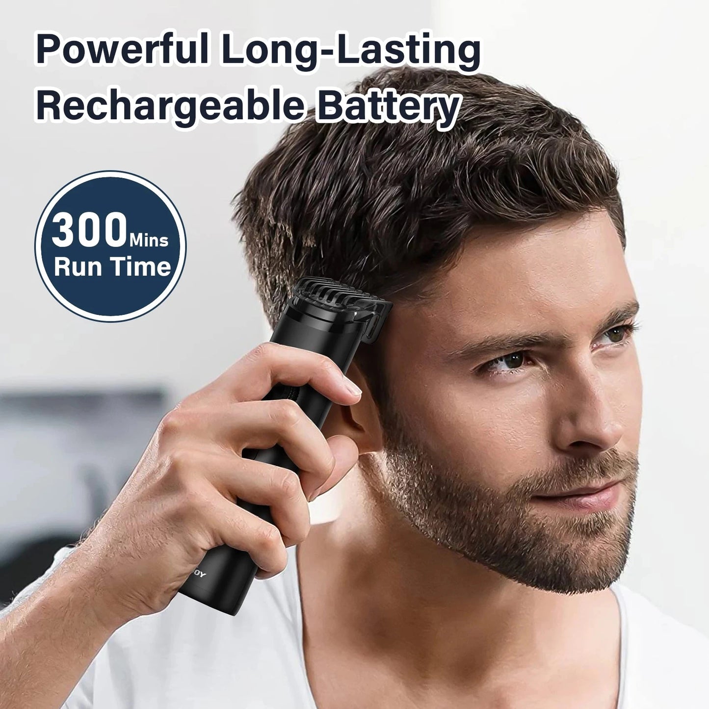 Professional Electric Hair Clippers with Lock Portable Men's Cordless Beard Trimmer Ohberri