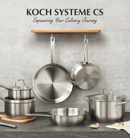 10 Piece Stainless Steel Pots and Pans Set, Induction Ready, Oven Safe to 450°F Ohberri