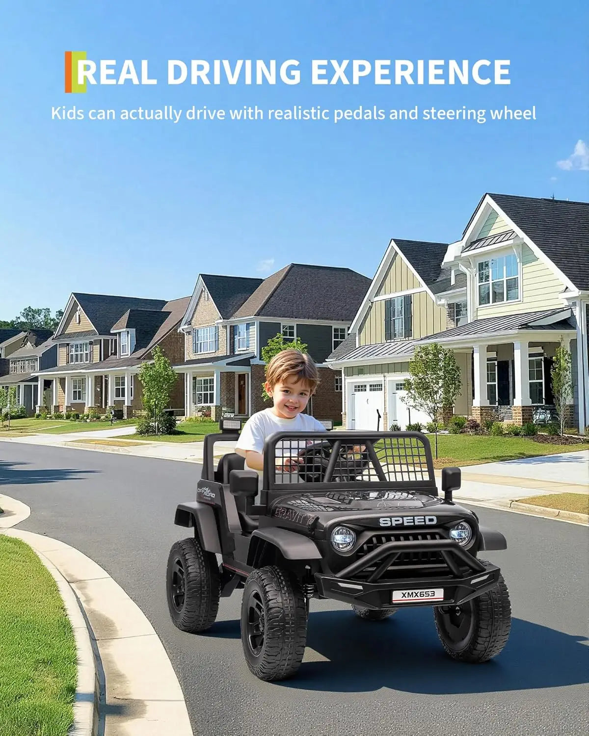 Electric Car for Kids Ride On with Remote Control Ohberri