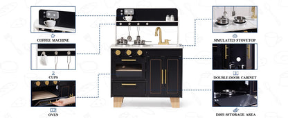 Play Kitchen Wooden with Marble-Style - Ohberri