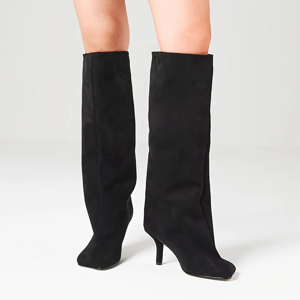 Women's Suede Knee High Boots Ohberri