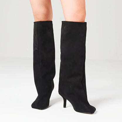 Women's Suede Knee High Boots Ohberri