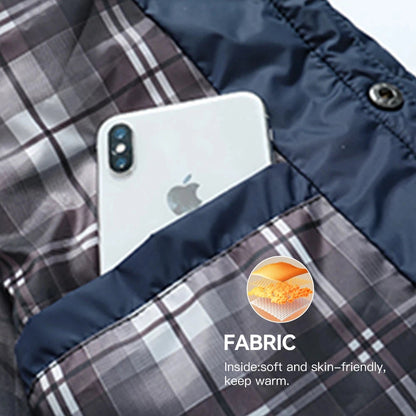 Men's Jackets Winter Warm Bomber Quilted Coat Lightweight Ohberri