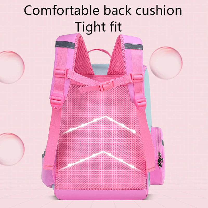 Kid Backpack for Girl Unicorn Children Rainbow Eyes School Bag Ohberri