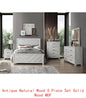 Gray 5-Piece Full Bedroom Set Made of Wood, Modern Design - Ohberri